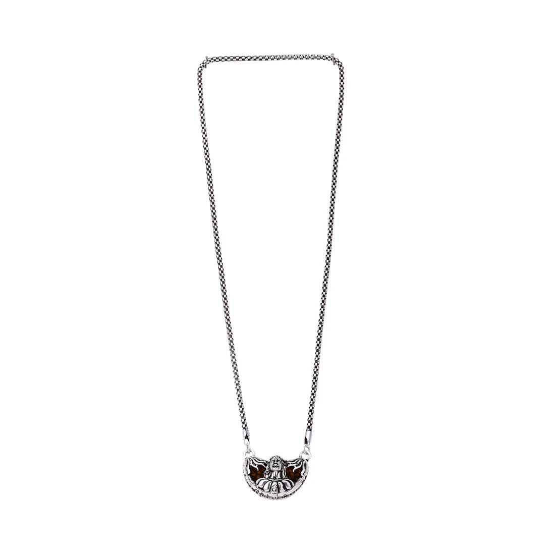 1 Mukhi Rudraksha with Adiyogi Silver Cap Pendant