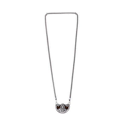 1 Mukhi Rudraksha with Adiyogi Silver Cap Pendant